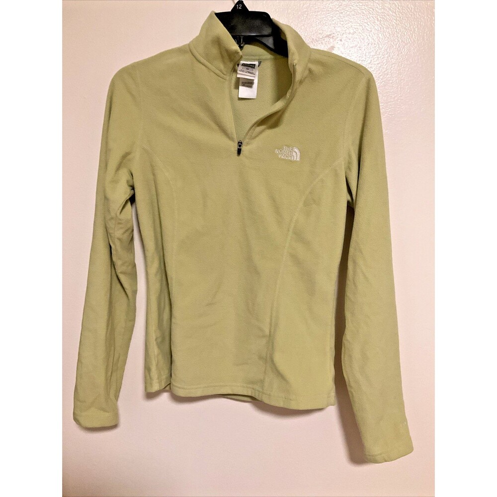 The North Face Women’s S TKA 100 Green 1/4 Zip Fleece
